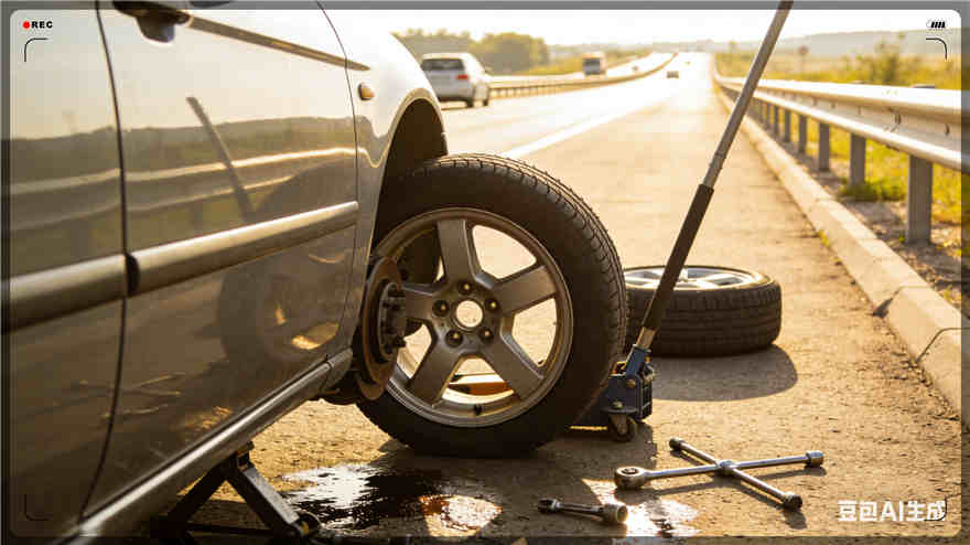 杂多高速公路扎胎-汽车流动补胎